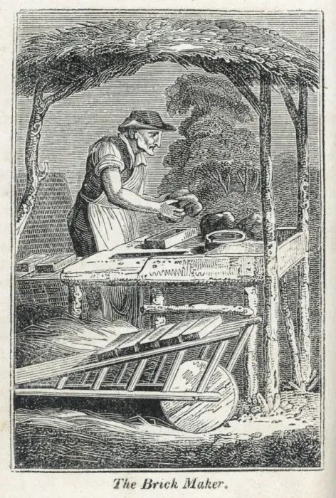 Framed Print : The Brickmaker 1827 Framed Print : The Brickmaker 1827