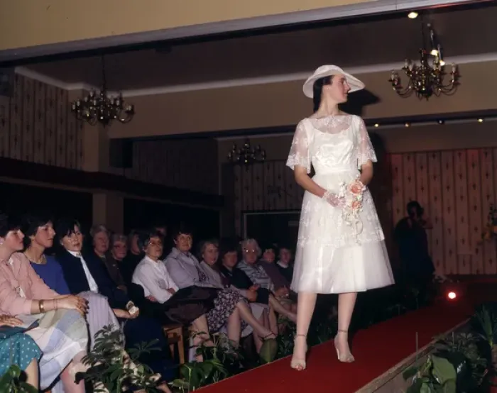 Framed Print : Bridal fashion show