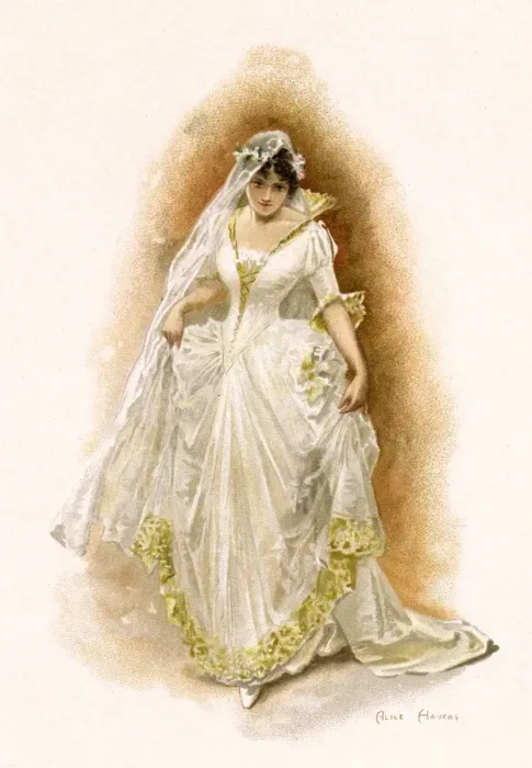Framed Print : Bride in Dress (Havers) Framed Print : Bride in Dress (Havers)