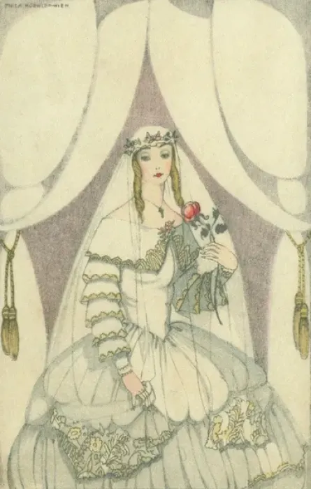 Framed Print : Bride with a red rose Framed Print : Bride with a red rose