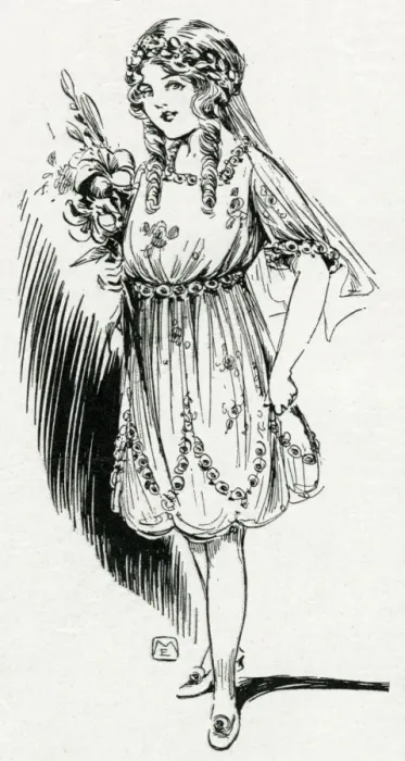 Framed Print : Bridemaid frock 1912 Framed Print : Bridemaid frock 1912