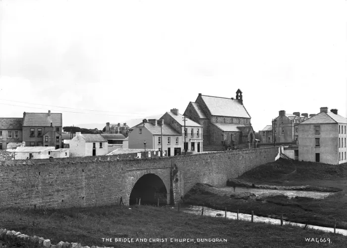 Framed Print : The Bridge and Christ Church, Bundoran Framed Print : The Bridge and Christ Church, Bundoran