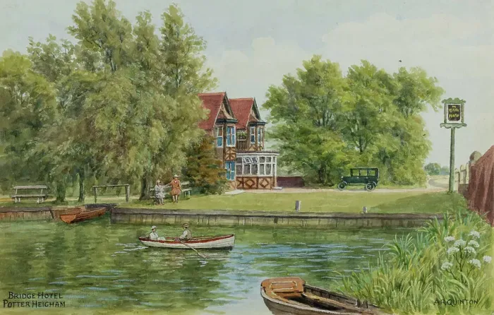 Framed Print : Bridge Hotel, Potter Heigham, Norfolk Broads Framed Print : Bridge Hotel, Potter Heigham, Norfolk Broads