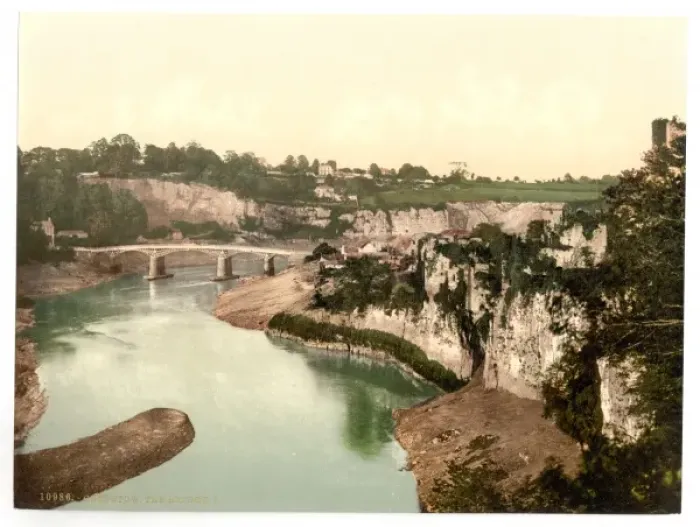 Framed Print : The bridge, I, Chepstow, England Framed Print : The bridge, I, Chepstow, England