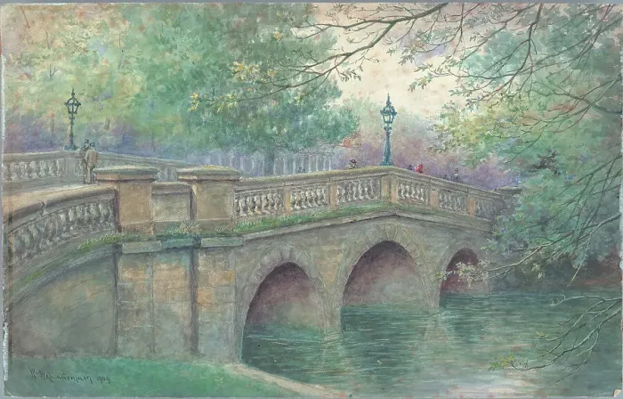 Framed Print : The Bridge, Jephson Gardens, Leamington Spa Framed Print : The Bridge, Jephson Gardens, Leamington Spa