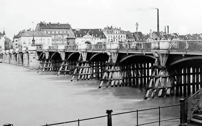 Framed Print : Bridge over the Rhine in Basel, Switzerland Framed Print : Bridge over the Rhine in Basel, Switzerland