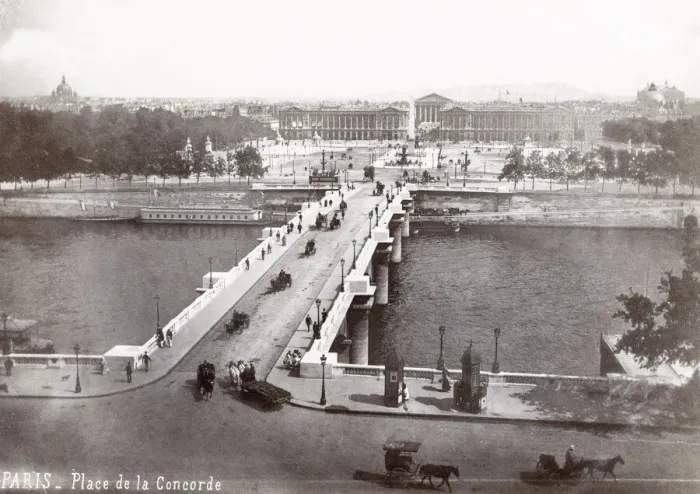 Framed Print : Bridge, River Seine, Place de la Concorde, Paris, France Framed Print : Bridge, River Seine, Place de la Concorde, Paris, France