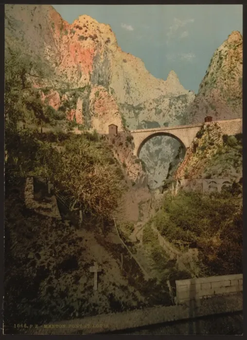 Framed Print : Bridge, St. Louis, Mentone, Riviera Framed Print : Bridge, St. Louis, Mentone, Riviera