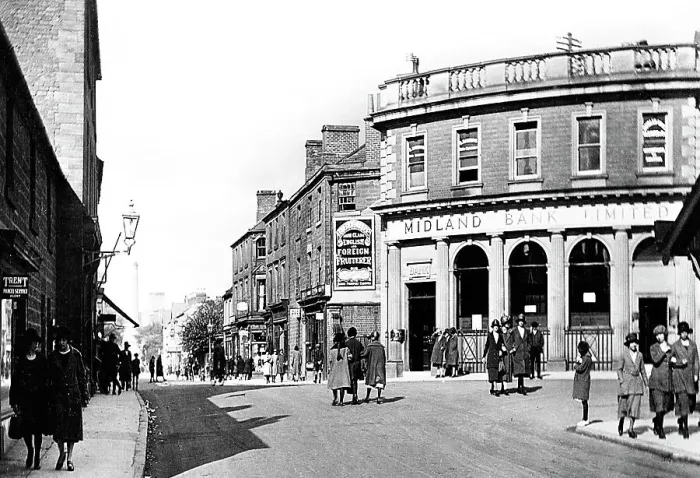 Framed Print : Bridge Street, Belper early 1900's Framed Print : Bridge Street, Belper early 1900's