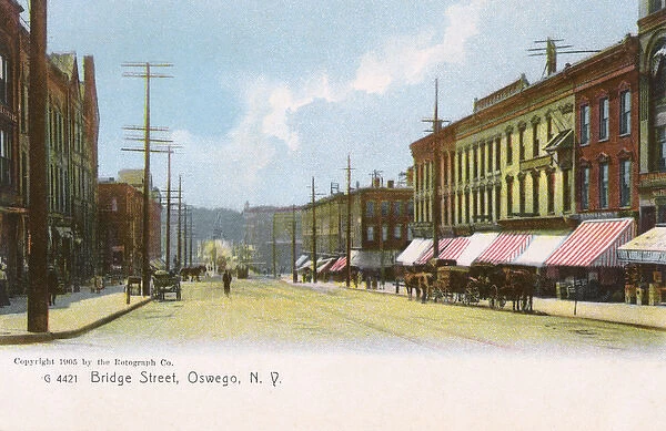 Bridge Street, Oswego, New York State, USA