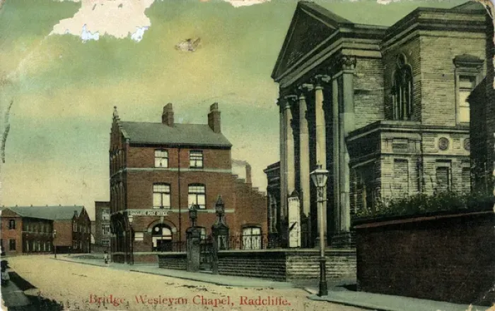 Framed Print : Bridge Wesleyan Chapel, Radcliffe, Lancashire Framed Print : Bridge Wesleyan Chapel, Radcliffe, Lancashire