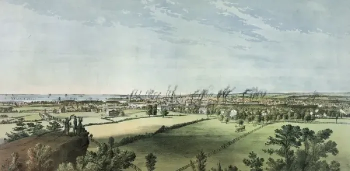 Framed Print : Bridgeport, Conn. 1882. From old mill hill Framed Print : Bridgeport, Conn. 1882. From old mill hill