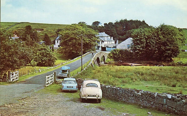 Two Bridges, Dartmoor, Devon - postcard, unknown publisher