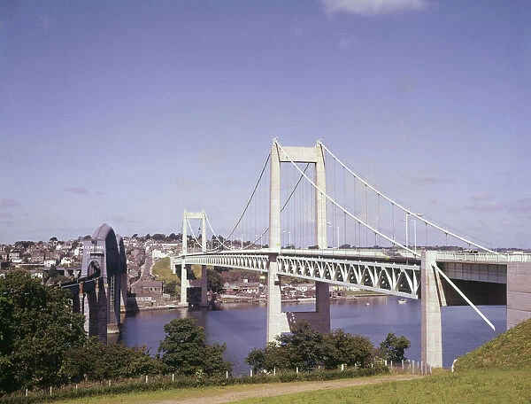 Two bridges over the River Tamar, Devon and Cornwall