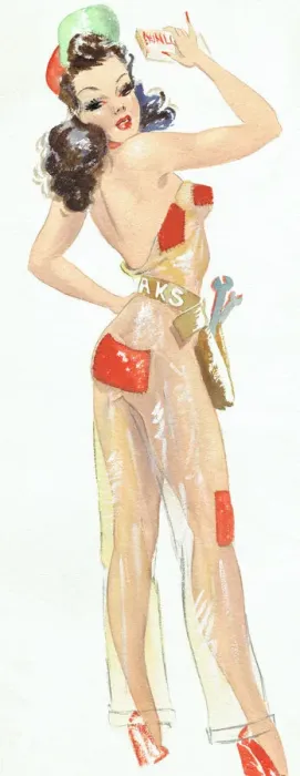 Framed Print : Bridgette - Murrays Cabaret Club costume design Framed Print : Bridgette - Murrays Cabaret Club costume design