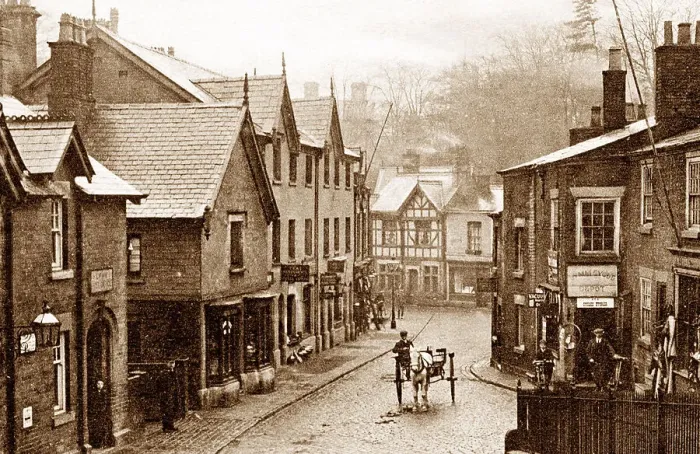 Framed Print : Bridgewater Street, Lymm early 1900's Framed Print : Bridgewater Street, Lymm early 1900's