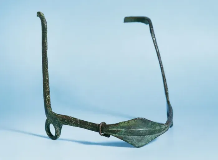 Framed Print : Bridle of horse. Bronze. Roman. From Valladolid. Episcopal M Framed Print : Bridle of horse. Bronze. Roman. From Valladolid. Episcopal M