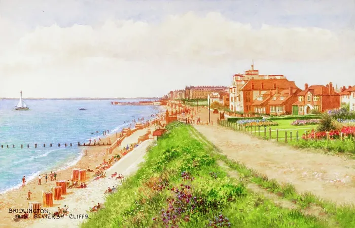 Framed Print : Bridlington, North Yorkshire, viewed from Sewerby Cliffs Framed Print : Bridlington, North Yorkshire, viewed from Sewerby Cliffs