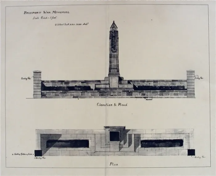 Framed Print : Bridport War Memorial by G Gilbert Scott Framed Print : Bridport War Memorial by G Gilbert Scott