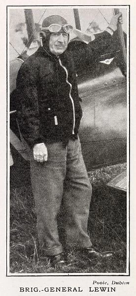 Brigadier-General Arthur Corrie Lewin, pictured at the first air pageant organised by