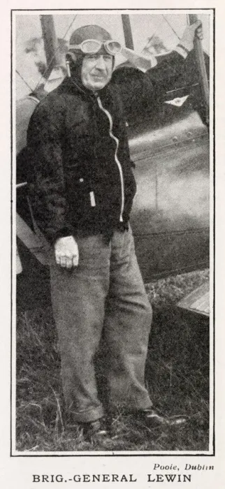 Framed Print : Brigadier-General Arthur Corrie Lewin, pictured at the first air pageant organised by Framed Print : Brigadier-General Arthur Corrie Lewin, pictured at the first air pageant organised by