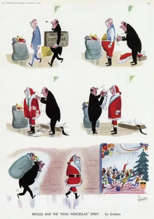 Framed Print : Briggs and the King Wenceslas Spirit by Graham Framed Print : Briggs and the King Wenceslas Spirit by Graham