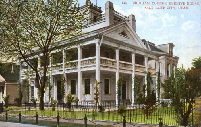 Framed Print : Brigham Youngs Beehive House - Salt Lake City Framed Print : Brigham Youngs Beehive House - Salt Lake City