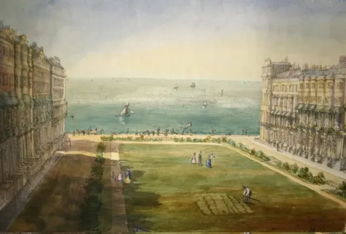 Framed Print : Brighton. Date: circa 1840s Framed Print : Brighton. Date: circa 1840s
