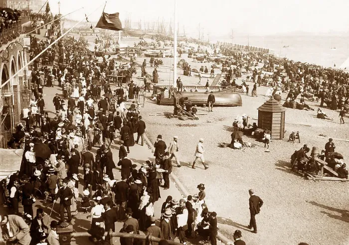 Framed Print : Brighton beach by GB Framed Print : Brighton beach by GB