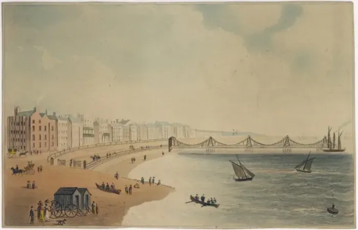 Framed Print : Brighton / Chain Pier 1823 Framed Print : Brighton / Chain Pier 1823