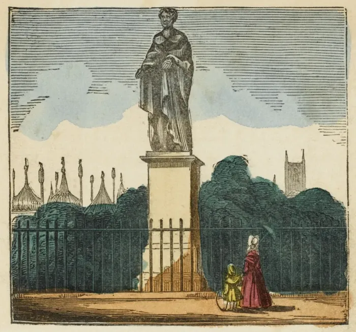 Framed Print : Brighton / George IV Statu Framed Print : Brighton / George IV Statu