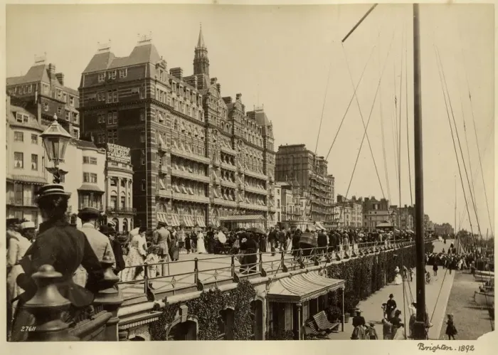 Framed Print : Brighton, Hotel Metropole 1892 Framed Print : Brighton, Hotel Metropole 1892