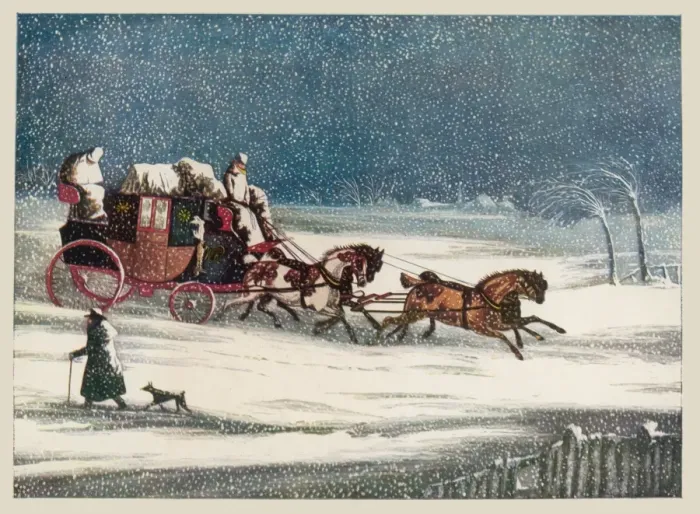 Framed Print : Brighton Mail in Snow Framed Print : Brighton Mail in Snow