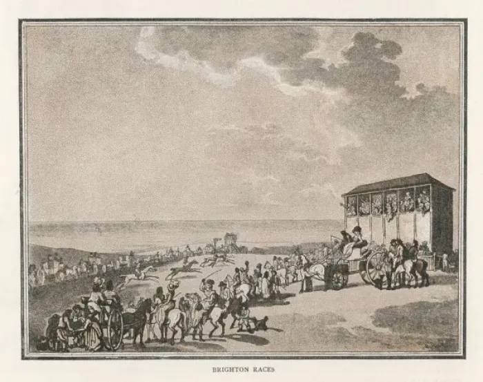 Framed Print : Brighton Races 1789 Framed Print : Brighton Races 1789