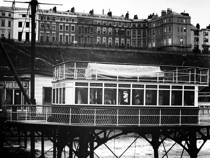 Framed Print : Brighton and Rottingdean Seashore Electric Railway Framed Print : Brighton and Rottingdean Seashore Electric Railway