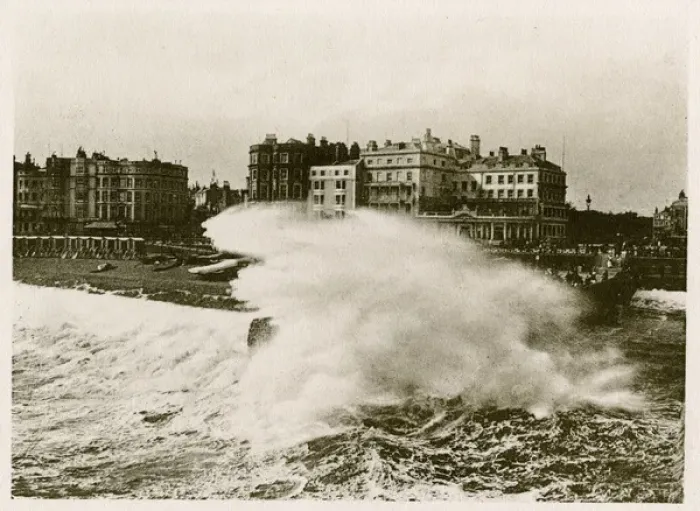 Framed Print : Brighton / Rough Sea / 1905 Framed Print : Brighton / Rough Sea / 1905