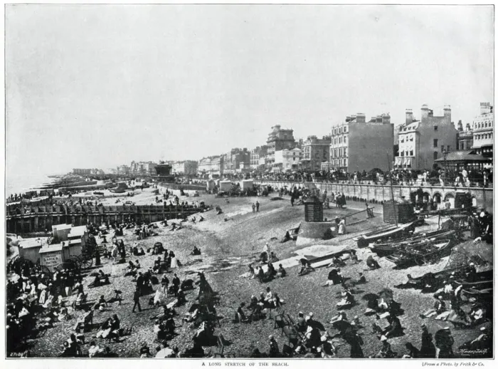 Framed Print : Brighton seafront 1895 Framed Print : Brighton seafront 1895