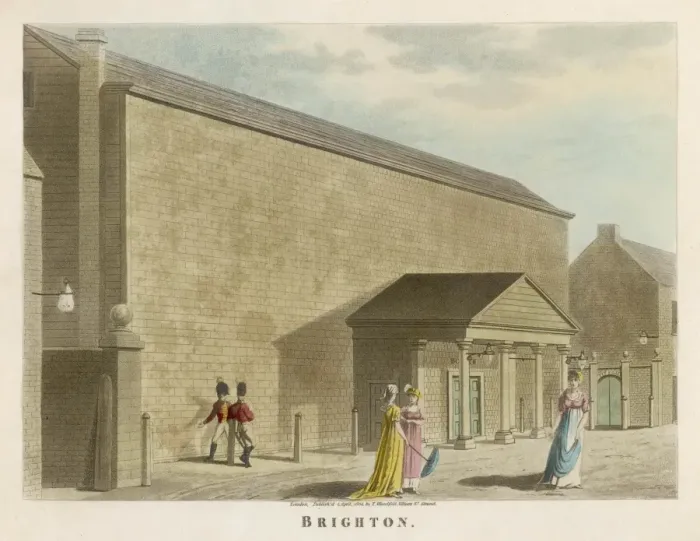 Framed Print : Brighton Theatre 1804 Framed Print : Brighton Theatre 1804