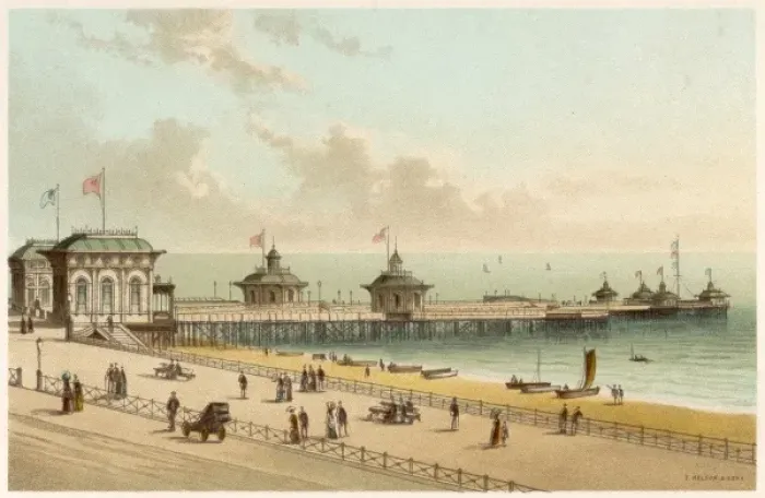 Framed Print : Brighton / West Pier 1880 Framed Print : Brighton / West Pier 1880