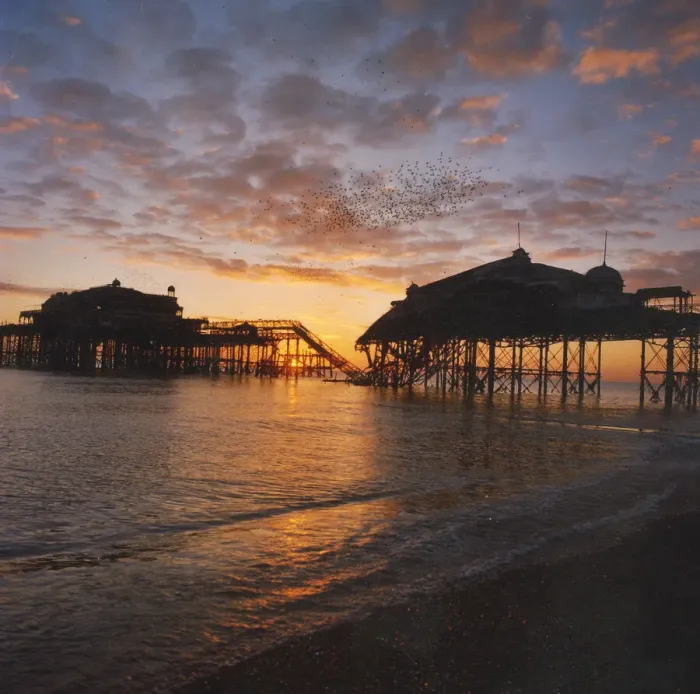 Framed Print : Brighton West Pier - Sunset Framed Print : Brighton West Pier - Sunset