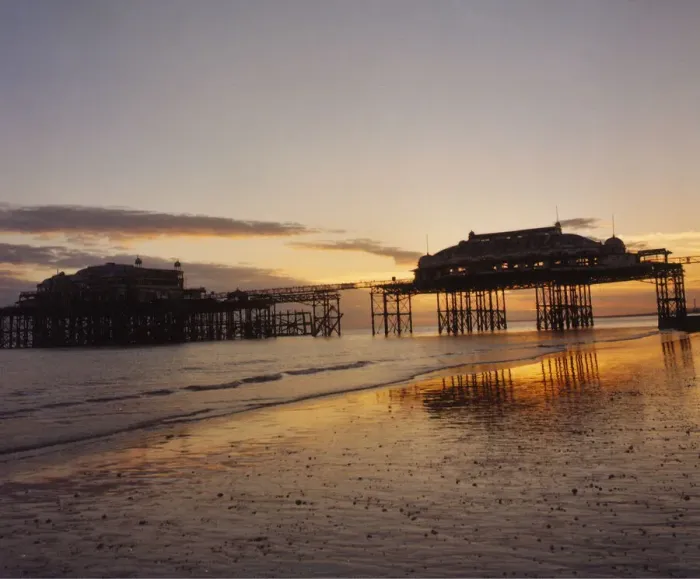 Framed Print : Brighton West Pier - Sunset Framed Print : Brighton West Pier - Sunset