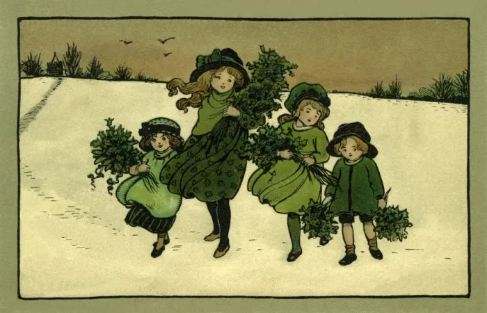 Framed Print : Bringing home holly Framed Print : Bringing home holly