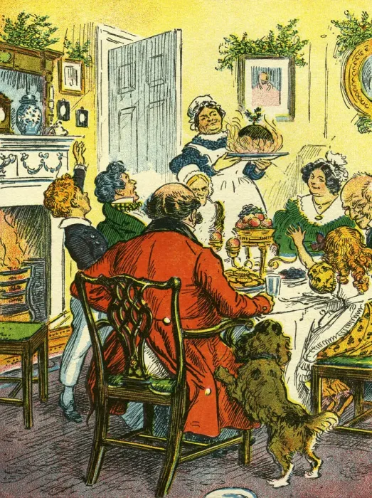 Framed Print : Bringing in the Xmas pudding Framed Print : Bringing in the Xmas pudding