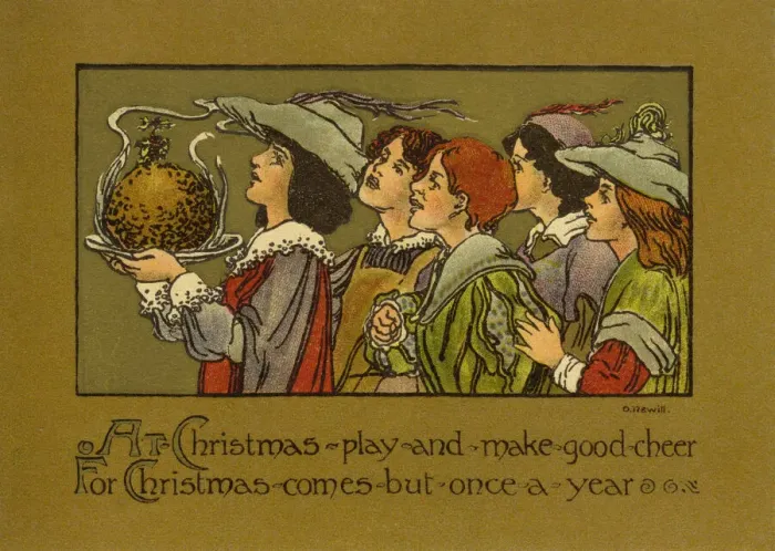Framed Print : Bringing the Xmas pudding Framed Print : Bringing the Xmas pudding