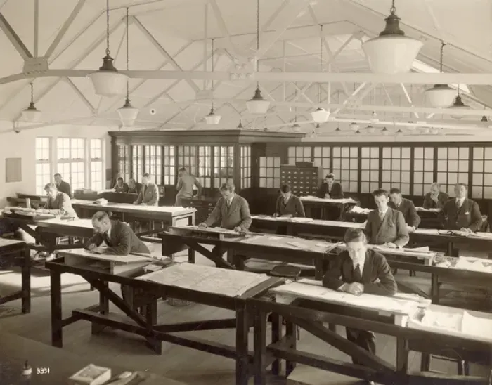 Framed Print : Bristol Aeroplane Company Engine Department Drawing Offices Framed Print : Bristol Aeroplane Company Engine Department Drawing Offices