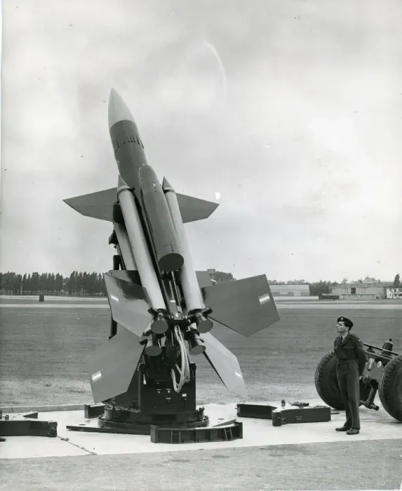 Framed Print : Bristol Bloodhound guided missile unveiled at Filton Framed Print : Bristol Bloodhound guided missile unveiled at Filton
