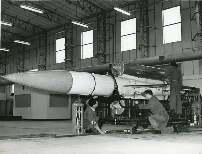 Framed Print : Bristol Bloodhound surface-to-air missile, North Coates Framed Print : Bristol Bloodhound surface-to-air missile, North Coates