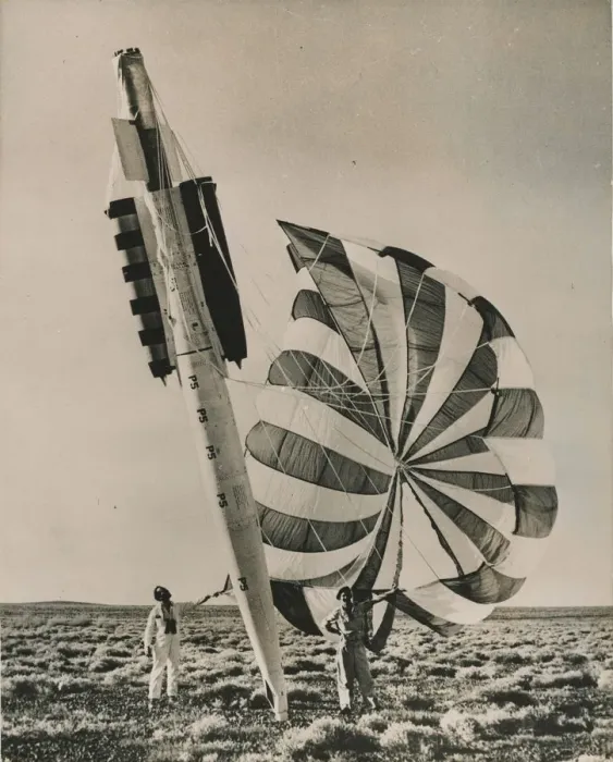 Framed Print : Bristol Bobbin recoverable ramjet test vehicle after landing Framed Print : Bristol Bobbin recoverable ramjet test vehicle after landing