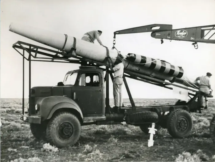 Framed Print : Bristol Bobbin recoverable ramjet test vehicle recovered