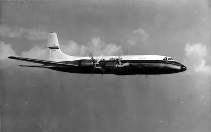 Framed Print : Bristol Britannia 314 CF-CZC Empress of Madrid Framed Print : Bristol Britannia 314 CF-CZC Empress of Madrid
